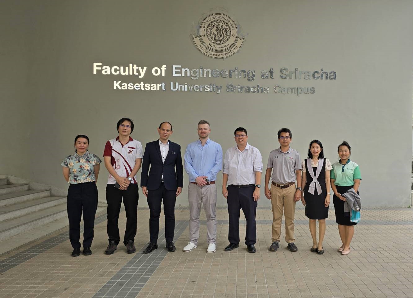 The Faculty of Engineering at Sriracha, Kasetsart University Sriracha Campus Welcomes DHIK to Student Strengthen Student Development and Academic Collaboration.